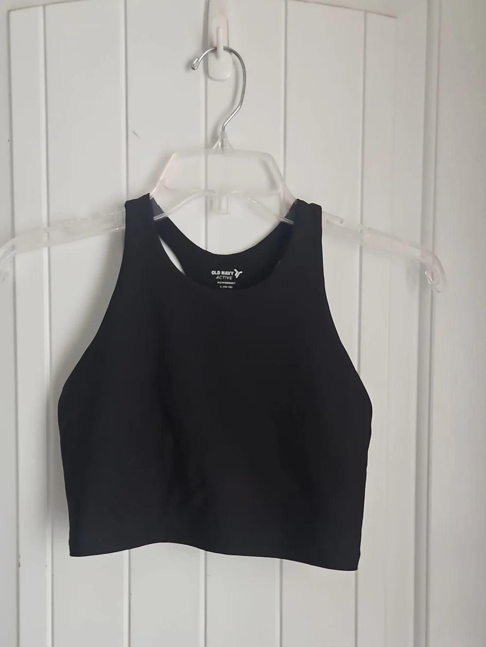 Old Navy Active Black Racerback Sports Crop Top